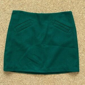 ✨ Will Smith Emerald Green Wool Mini Skirt — Size 4 ✨